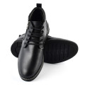 GHETE NEGRE PIELE NATURALA 5VE24