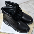 GHETE NEGRE PIELE NATURALA 7VE00