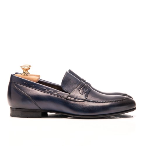 Pantofi bleumarin piele naturala kevin