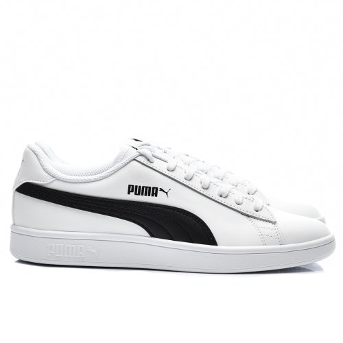 Puma, pantofi sport black white puma smash v2