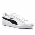 PUMA, PANTOFI SPORT BLACK WHITE PUMA SMASH V2
