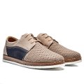 PANTOFI PERFORATI BEJ PIELE NATURALA 1VE300