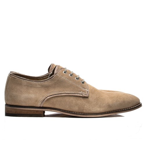 Pantofi bej piele naturala intoarsa 1ve0151920