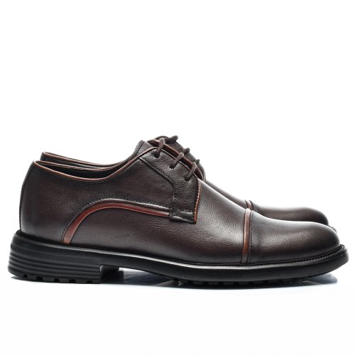Pantofi maro piele naturala 1ve458