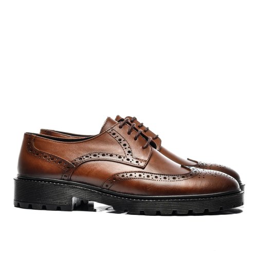 Pantofi maro deschis piele naturala bveck-121