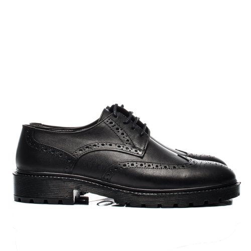 Pantofi negri piele naturala bveck-121