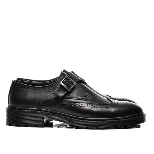 Pantofi negri piele naturala bveck-122