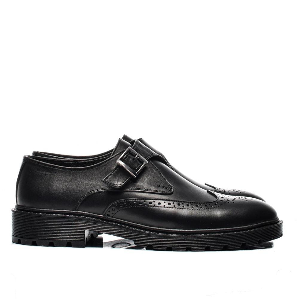 PANTOFI NEGRI PIELE NATURALA BVECK-122