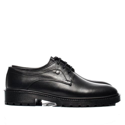 Pantofi negri piele naturala bveck-120