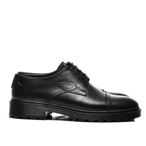 Pantofi negri piele naturala bveck-130