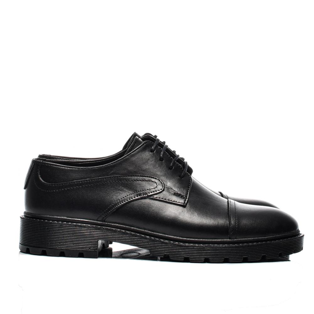 PANTOFI NEGRI PIELE NATURALA BVECK-130