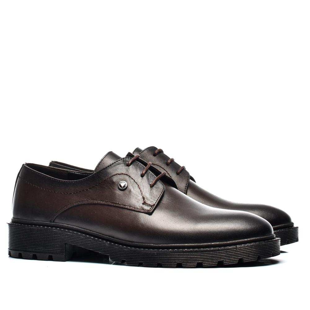 PANTOFI MARO INCHIS PIELE NATURALA BVECK-120