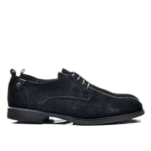 Pantofi negri piele naturala intoarsa 2ve31565sp