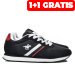 U.s. grand polo, pantofi sport black white gpm313115
