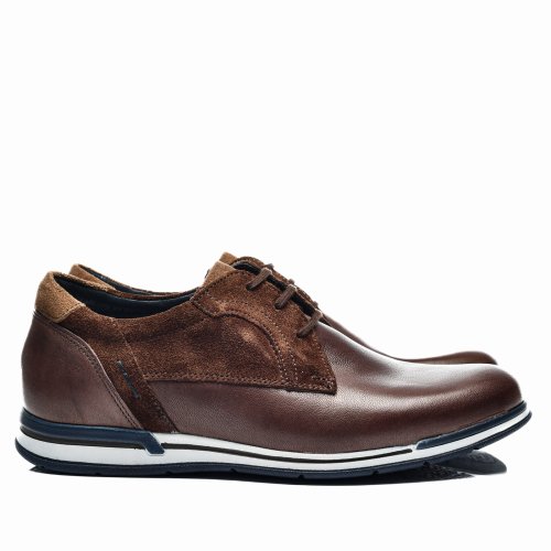 Pantofi maro piele naturala 5ve219