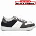 Pantofi sport gri negru piele naturala alkdig004