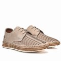 PANTOFI PERFORATI TAUPE PIELE NATURALA 1VE315