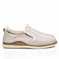 ESPADRILE CREM PIELE NATURALA 1VE008