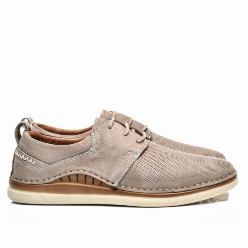 Pantofi taupe piele naturala 1ve006