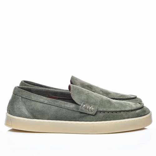 Mocasini olive piele naturala intoarsa wveb02-2201