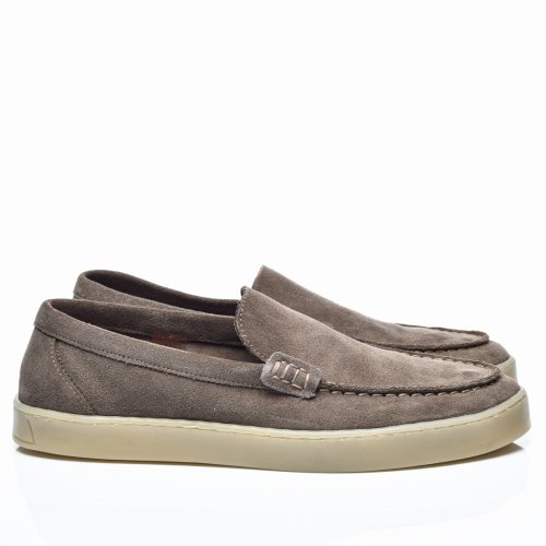 Mocasini taupe piele naturala intoarsa wveb02-2201