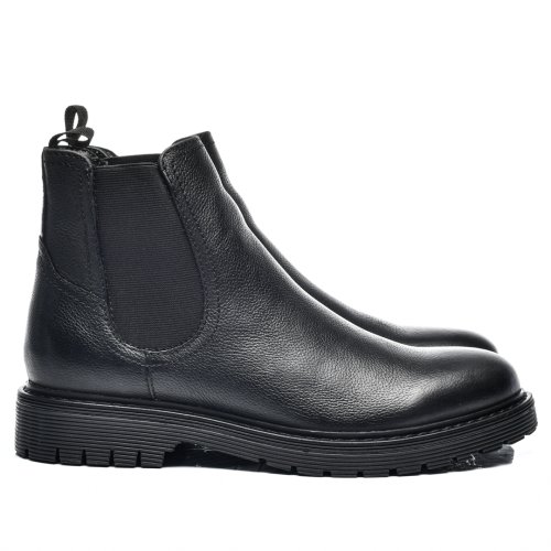 Ghete negre piele naturala mh-299h31
