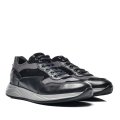 PANTOFI SPORT NEGRU GRI PIELE NATURALA 3VE28