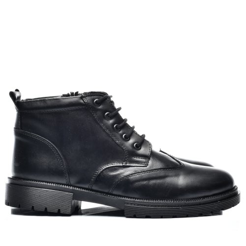 Ghete negre imblanite piele naturala bverc004