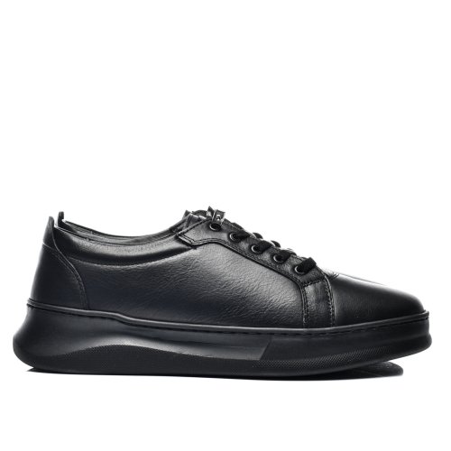 Pantofi sport negri piele naturala 5ve00