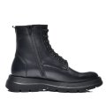 GHETE NEGRE PIELE NATURALA 3VE93