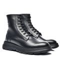 GHETE NEGRE PIELE NATURALA 3VE93