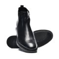 GHETE NEGRE PIELE NATURALA 3VE67