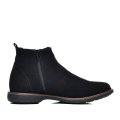 GHETE NEGRE PIELE NATURALA INTOARSA 212941NBK