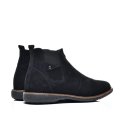 GHETE NEGRE PIELE NATURALA INTOARSA 212941NBK