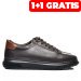 Pantofi sport maro inchis talpa neagra piele naturala bvecr-004