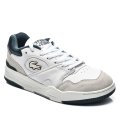 LACOSTE, LINESHOT 223 3 SMA PANTOFI SPORT WHITE GREEN PIELE NATURALA INTOARSA 746SMA00881R5