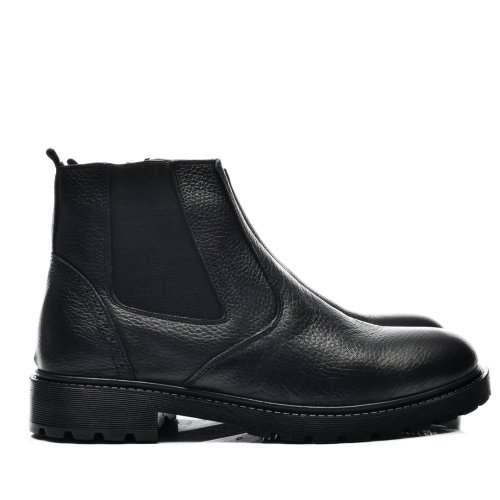 Ghete negre piele naturala bvepk122