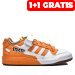 Adidas m&m's forum low 84, pantofi sport white orange