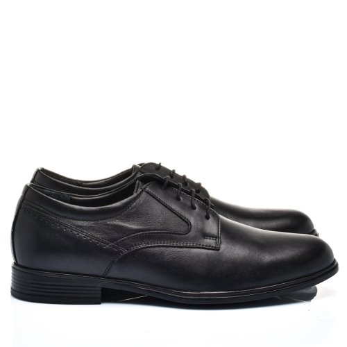 Pantofi negri piele naturala 4ve02