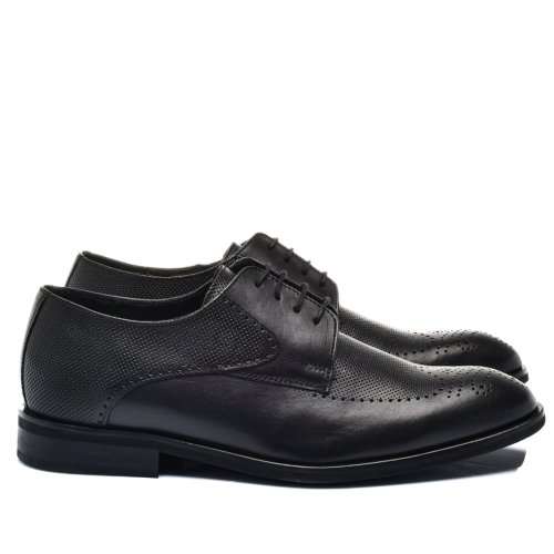 Pantofi negri piele naturala 1ve16