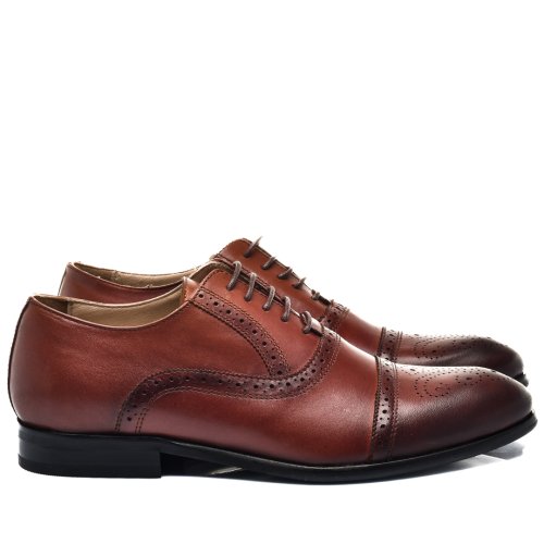 Pantofi maro piele naturala 8ve56