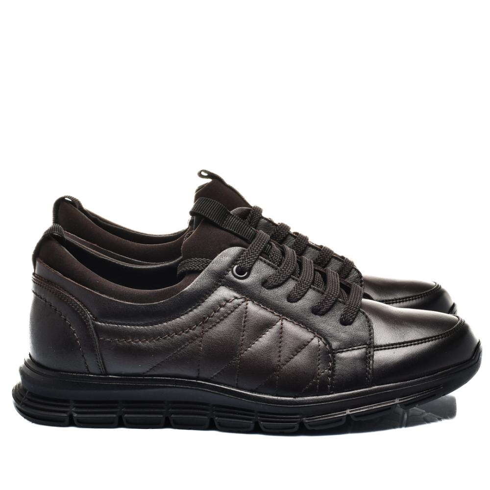 PANTOFI SPORT MARO INCHIS PIELE NATURALA 3VE80
