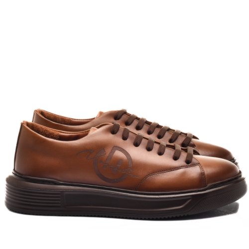 Pantofi sport maro piele naturala 3ve76
