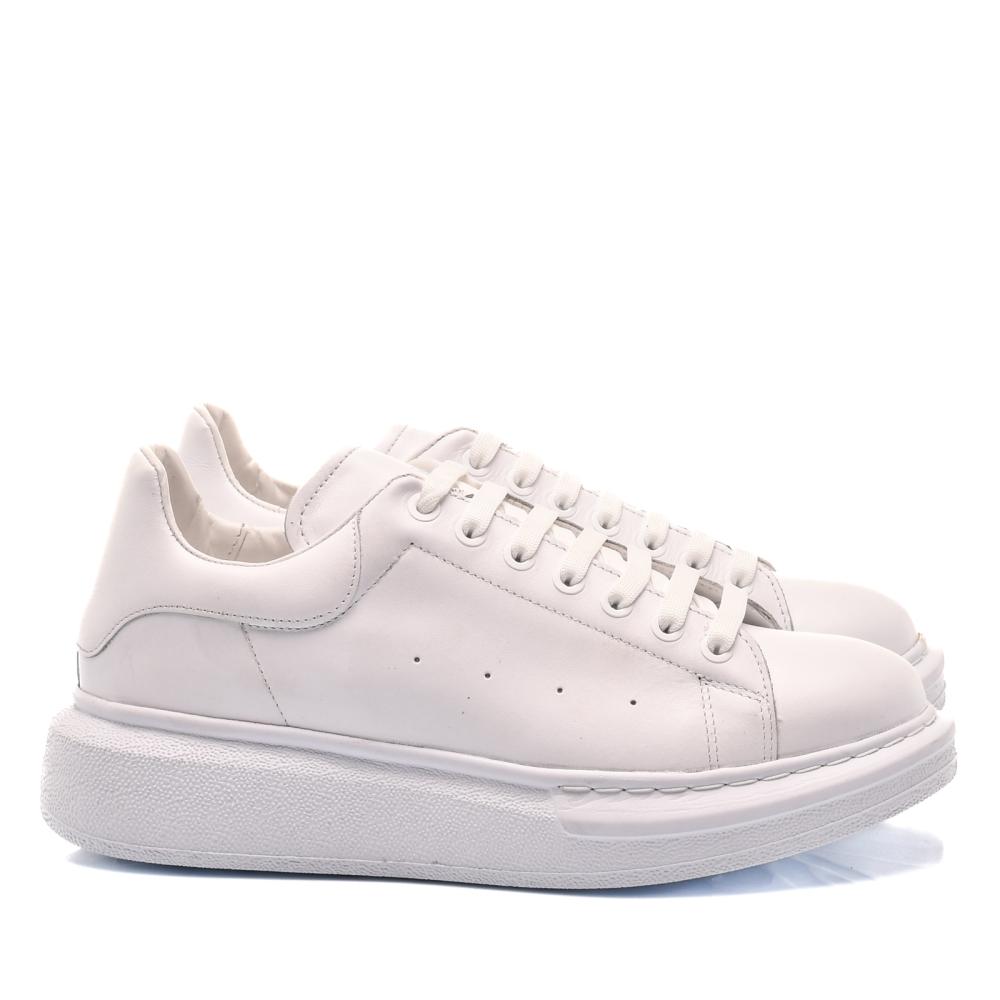 PANTOFI SPORT ALBI PIELE NATURALA 4VE41
