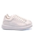 PANTOFI SPORT ALBI PIELE NATURALA 4VE41