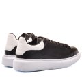 PANTOFI SPORT NEGRU ALB PIELE NATURALA 4VE41