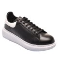 PANTOFI SPORT NEGRU ALB PIELE NATURALA 4VE41