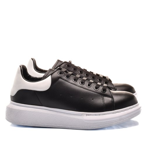 Pantofi sport negru alb piele naturala 4ve41
