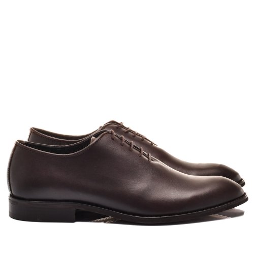 Pantofi maro inchis piele naturala 8ve74
