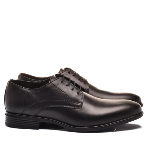 Pantofi negri piele naturala 241105cr